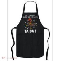 After God Made Me He Said Ta Da Chicken Funny Chicken Lovers Apron thumb 0