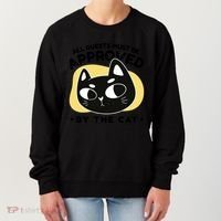 All Guests Must Be Approved By The Cat Funny Women's Sweatshirt thumb 0