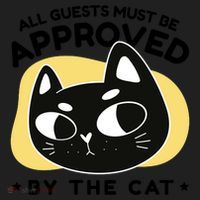 All Guests Must Be Approved By The Cat Funny Beanie thumb 2