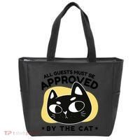 All Guests Must Be Approved By The Cat Funny Tote Bag thumb 0