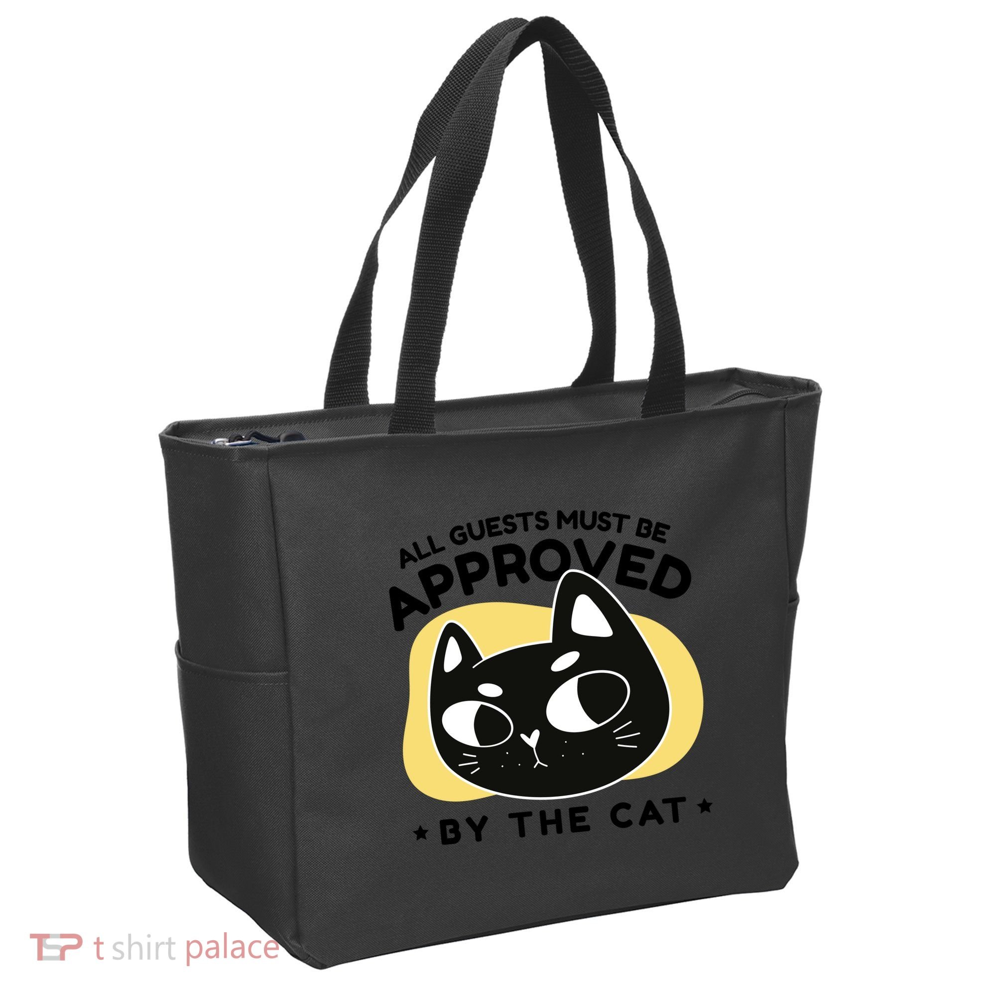 All Guests Must Be Approved By The Cat Funny Tote Bag