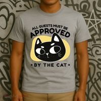 All Guests Must Be Approved By The Cat Funny T-Shirt thumb 3