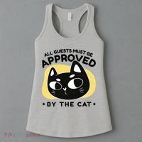 All Guests Must Be Approved By The Cat Funny Women's Tank Top thumb 3