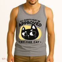 All Guests Must Be Approved By The Cat Funny Tank Top thumb 3
