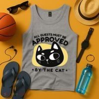 All Guests Must Be Approved By The Cat Funny Tank Top thumb 4