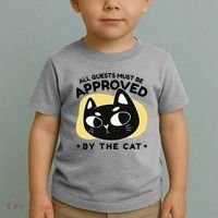 All Guests Must Be Approved By The Cat Funny Toddler T-Shirt thumb 2