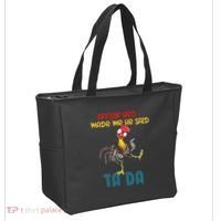 After God Made Me He Said Tada Funny Chicken Outfits Tote Bag thumb 2
