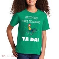 After God Made Me He Said Ta Da! Tada! Funny Meme Kids T-Shirt thumb 2