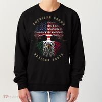 American Grown Mexican Roots Mexico Flag Women's Sweatshirt thumb 0