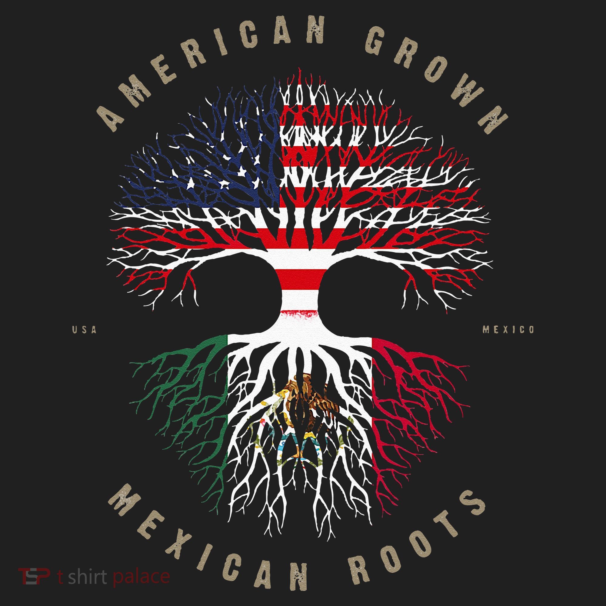 American Grown Mexican Roots Mexico Flag Women's Sweatshirt