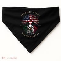 American Grown Mexican Roots Mexico Flag USA-Made Doggie Bandana thumb 0