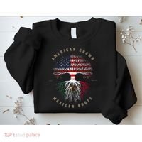 American Grown Mexican Roots Mexico Flag Sweatshirt thumb 2