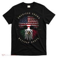 American Grown Mexican Roots Mexico Flag T-Shirt thumb 0