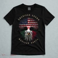 American Grown Mexican Roots Mexico Flag T-Shirt thumb 5