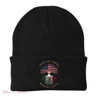 American Grown Mexican Roots Mexico Flag Beanie thumb 0