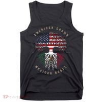 American Grown Mexican Roots Mexico Flag Tank Top thumb 0