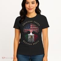 American Grown Mexican Roots Mexico Flag Women's T-Shirt thumb 4