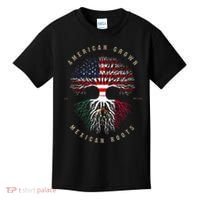 American Grown Mexican Roots Mexico Flag Kids T-Shirt thumb 0