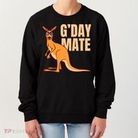 Australia G'day Mate Meaningful Gift Funny Kangaroo Australian Symbol Gift Women's Sweatshirt thumb 0