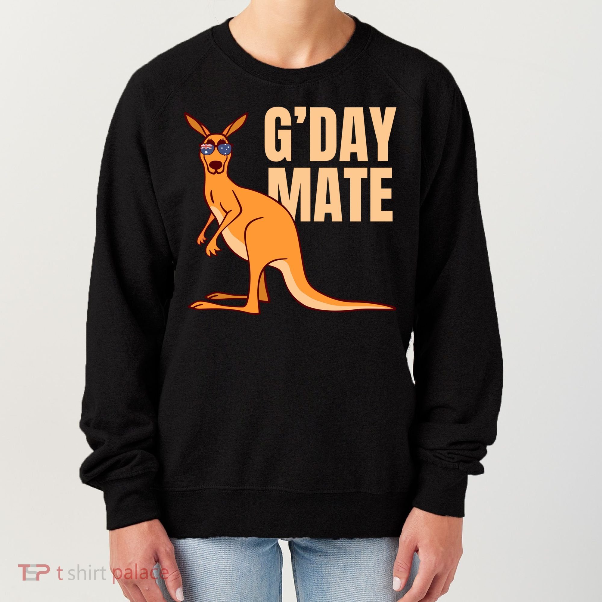 Australia G'day Mate Meaningful Gift Funny Kangaroo Australian Symbol Gift Women's Sweatshirt