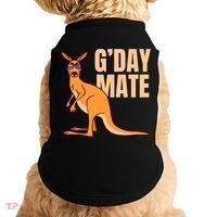 Australia G'day Mate Meaningful Gift Funny Kangaroo Australian Symbol Gift Doggie Tank thumb 0