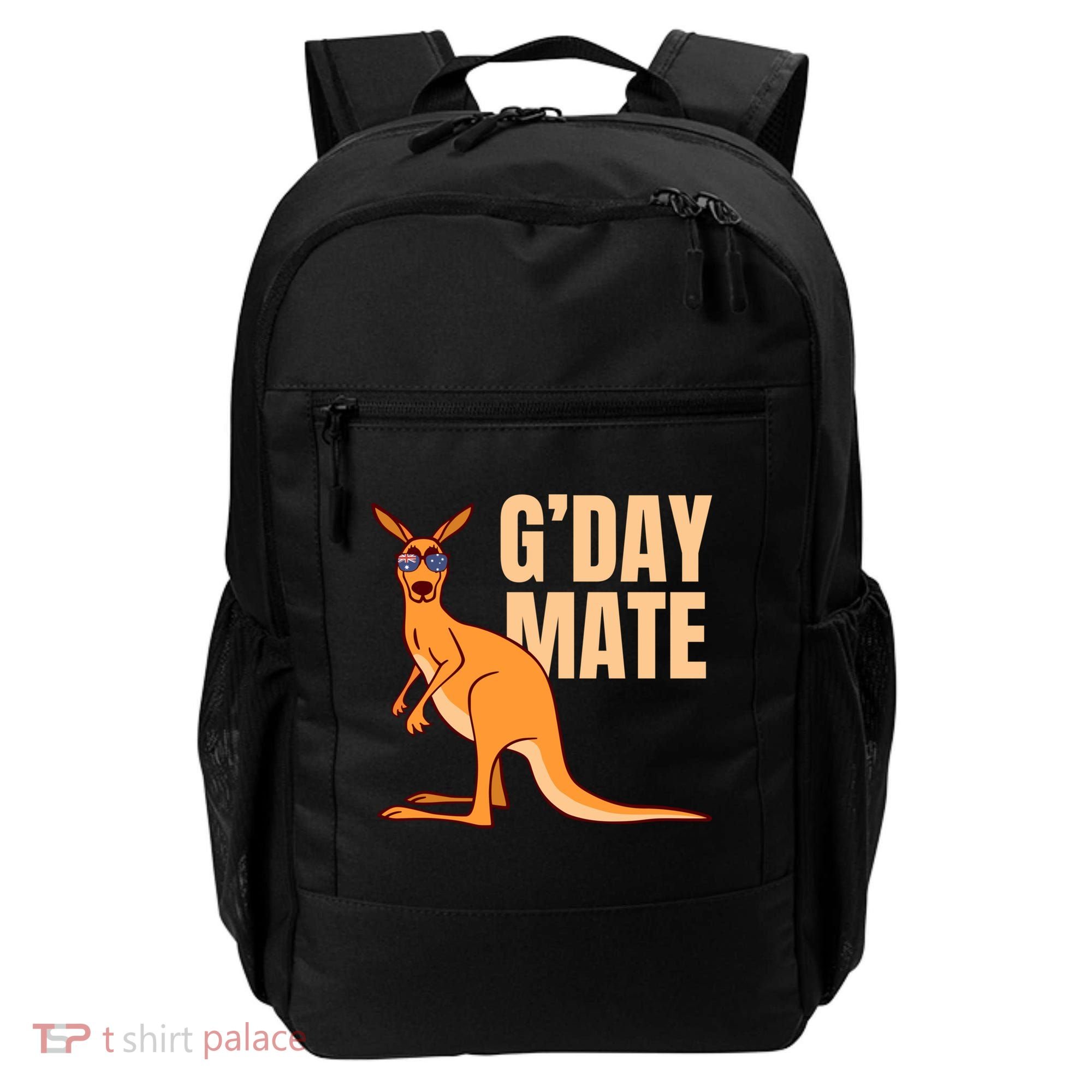 Australia G'day Mate Meaningful Gift Funny Kangaroo Australian Symbol Gift Backpack