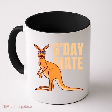 Australia G'day Mate Meaningful Gift Funny Kangaroo Australian Symbol Gift Coffee Mug