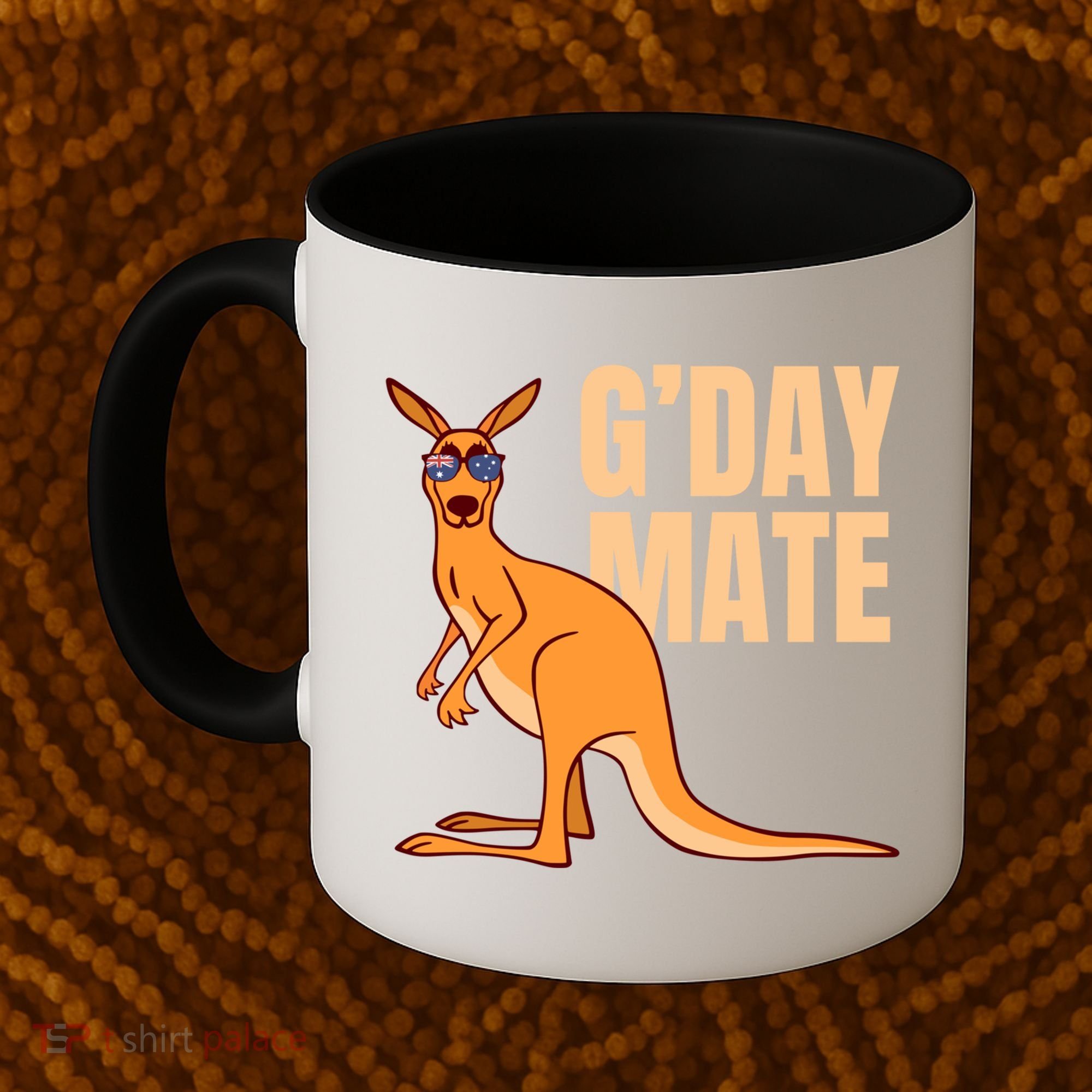 Australia G'day Mate Meaningful Gift Funny Kangaroo Australian Symbol Gift Coffee Mug