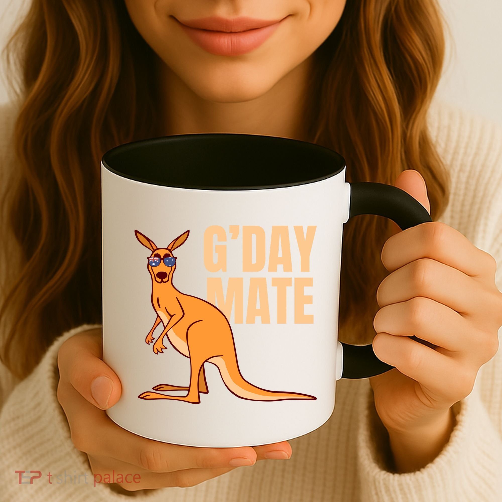 Australia G'day Mate Meaningful Gift Funny Kangaroo Australian Symbol Gift Coffee Mug
