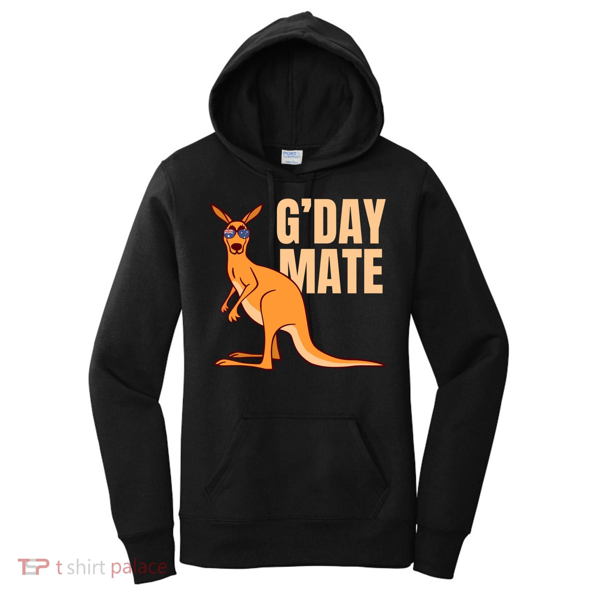 Australia G'day Mate Meaningful Gift Funny Kangaroo Australian Symbol Gift Women's Hoodie