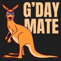 Australia G'day Mate Meaningful Gift Funny Kangaroo Australian Symbol Gift Golf Towel thumb 3