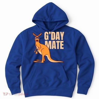 Australia G'day Mate Meaningful Gift Funny Kangaroo Australian Symbol Gift Hoodie