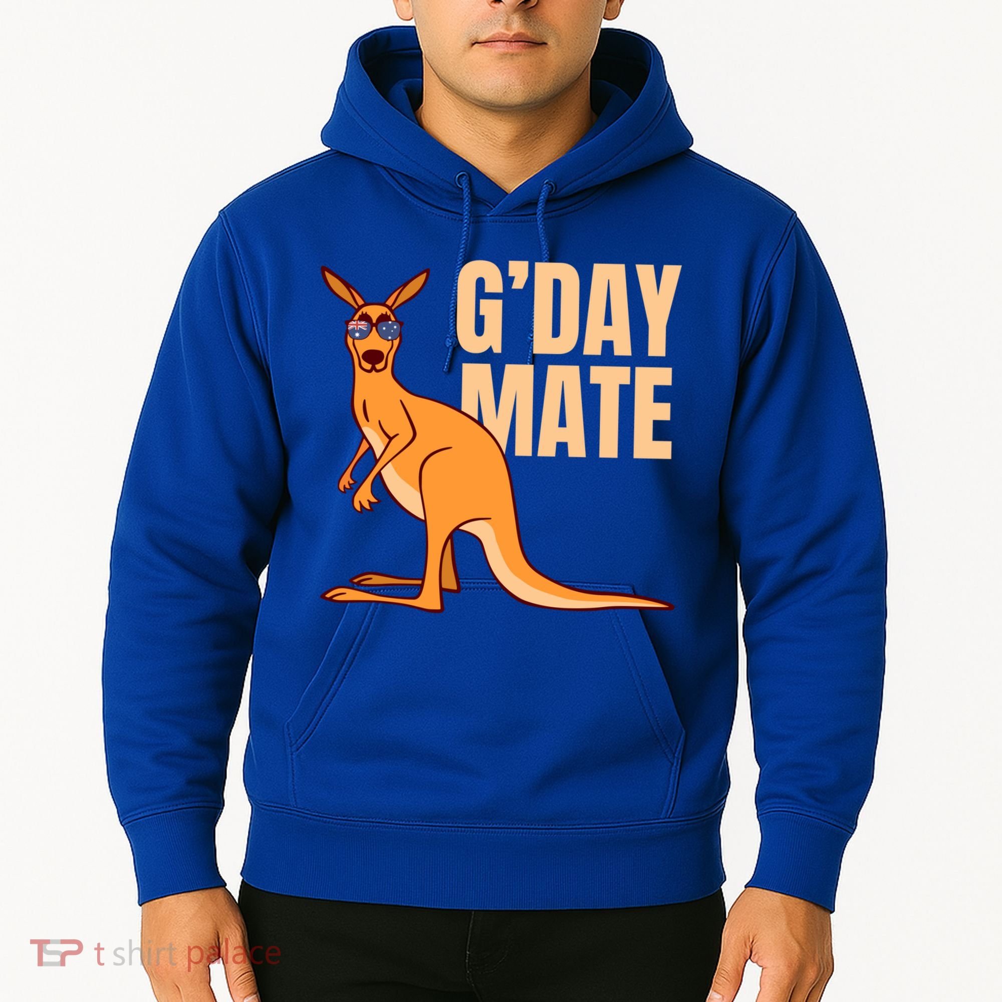Australia G'day Mate Meaningful Gift Funny Kangaroo Australian Symbol Gift Hoodie