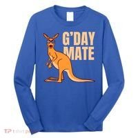 Australia G'day Mate Meaningful Gift Funny Kangaroo Australian Symbol Gift Long Sleeve Shirt thumb 0