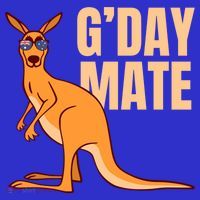 Australia G'day Mate Meaningful Gift Funny Kangaroo Australian Symbol Gift Long Sleeve Shirt thumb 2