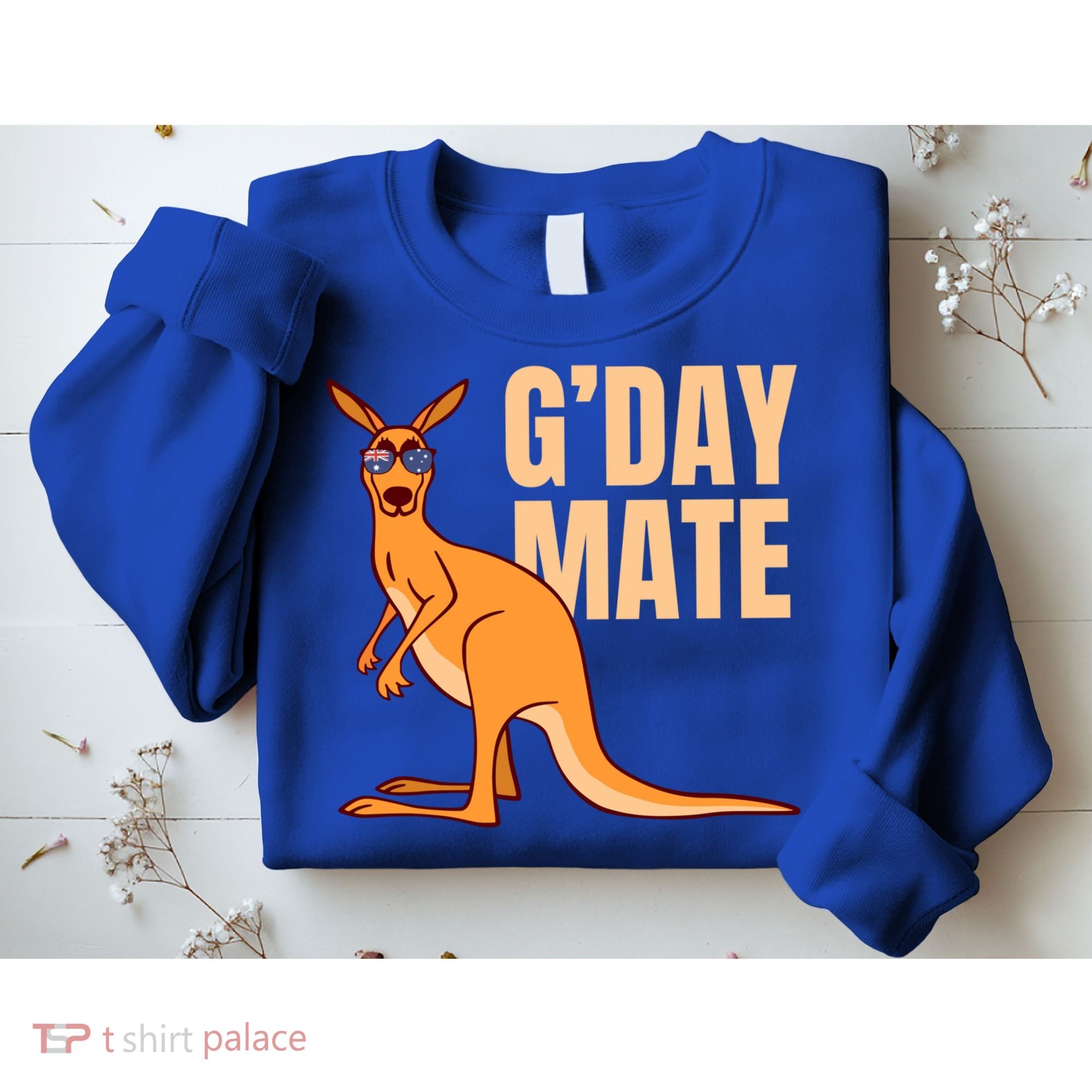 Australia G'day Mate Meaningful Gift Funny Kangaroo Australian Symbol Gift Sweatshirt