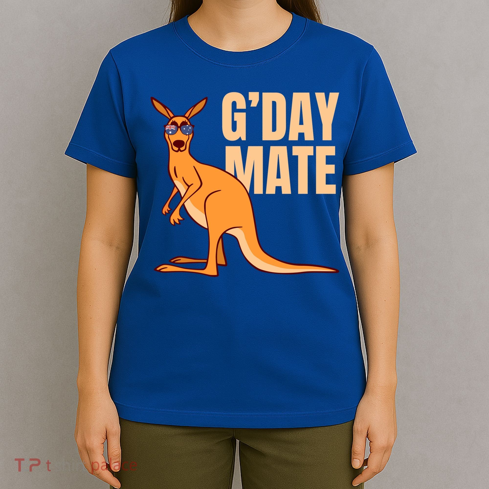Australia G'day Mate Meaningful Gift Funny Kangaroo Australian Symbol Gift T-Shirt