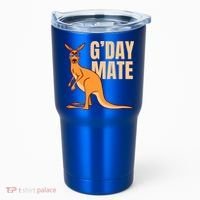 Australia G'day Mate Meaningful Gift Funny Kangaroo Australian Symbol Gift Tumbler thumb 0