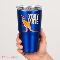 Australia G'day Mate Meaningful Gift Funny Kangaroo Australian Symbol Gift Tumbler thumb 2
