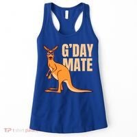 Australia G'day Mate Meaningful Gift Funny Kangaroo Australian Symbol Gift Women's Tank Top thumb 0