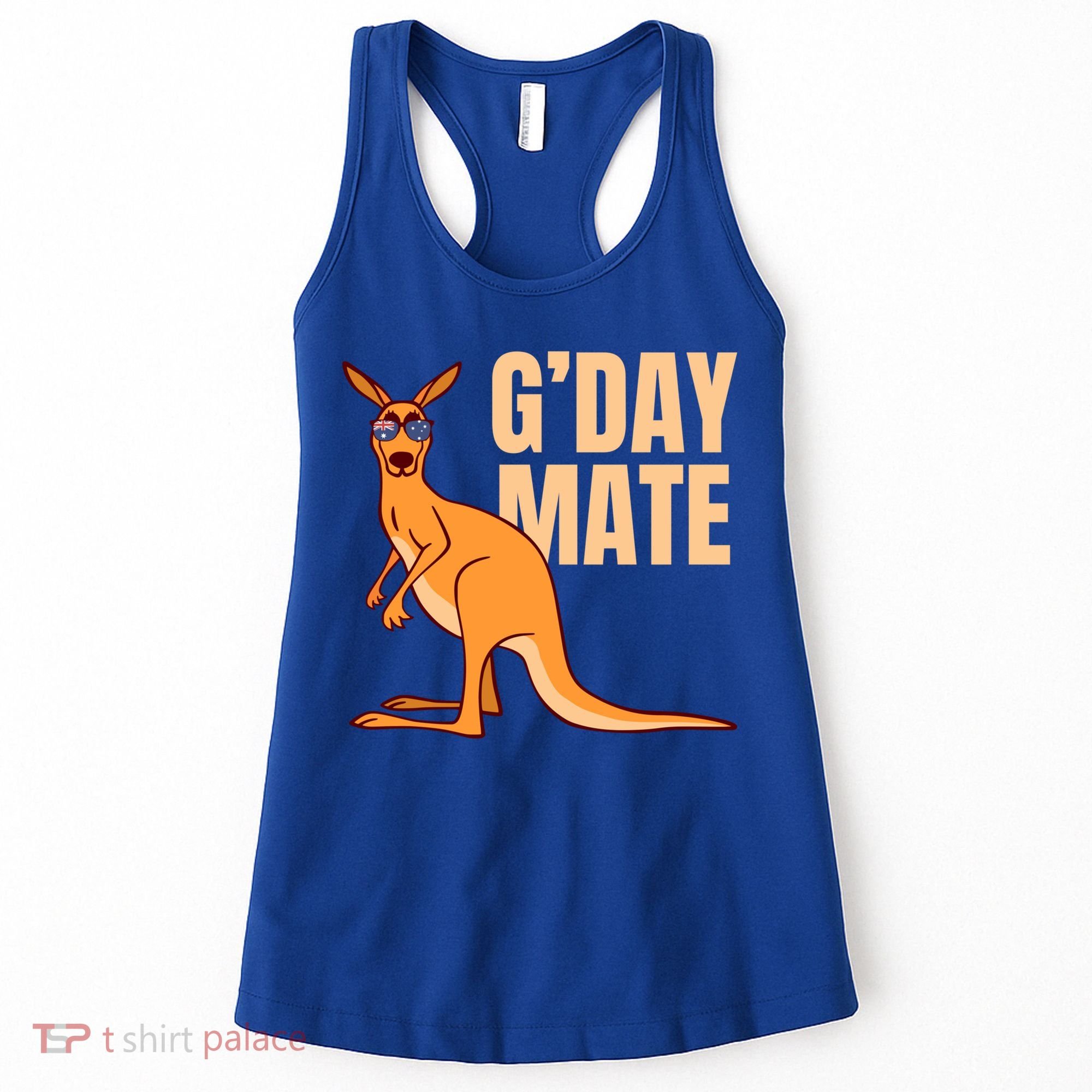 Australia G'day Mate Meaningful Gift Funny Kangaroo Australian Symbol Gift Women's Tank Top