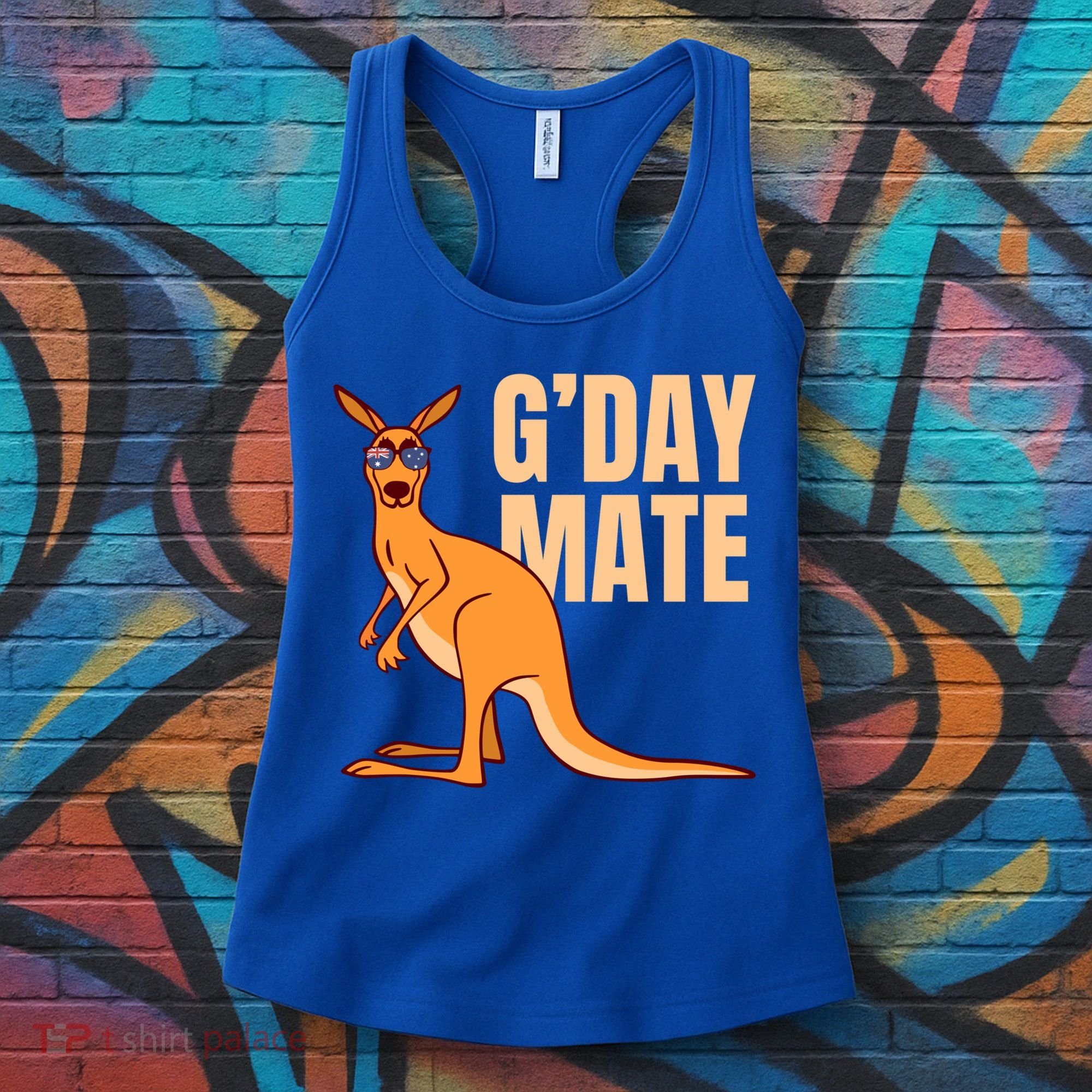 Australia G'day Mate Meaningful Gift Funny Kangaroo Australian Symbol Gift Women's Tank Top