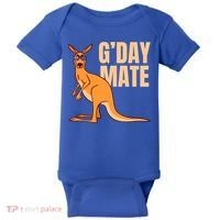Australia G'day Mate Meaningful Gift Funny Kangaroo Australian Symbol Gift Baby Bodysuit thumb 0