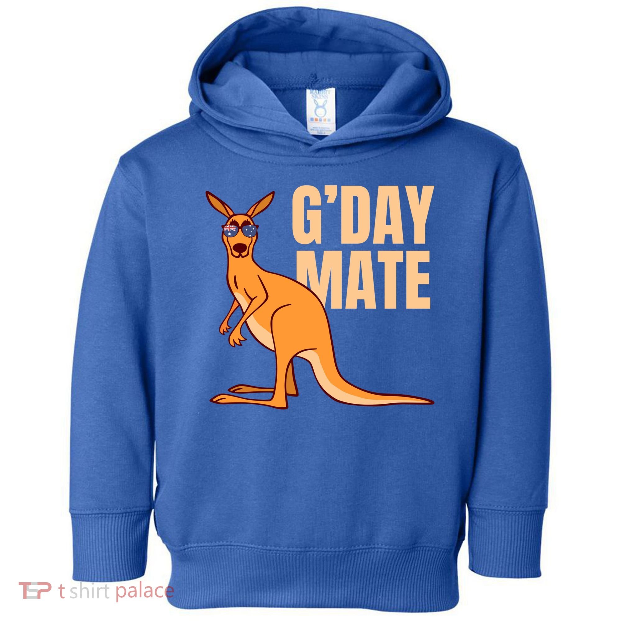 Australia G'day Mate Meaningful Gift Funny Kangaroo Australian Symbol Gift Toddler Hoodie
