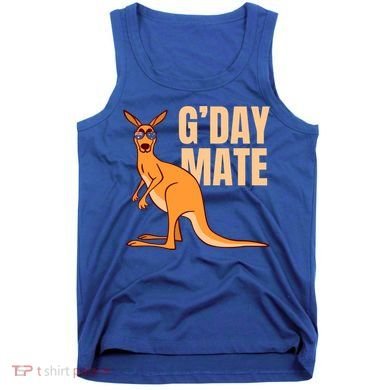 Australia G'day Mate Meaningful Gift Funny Kangaroo Australian Symbol Gift Tank Top