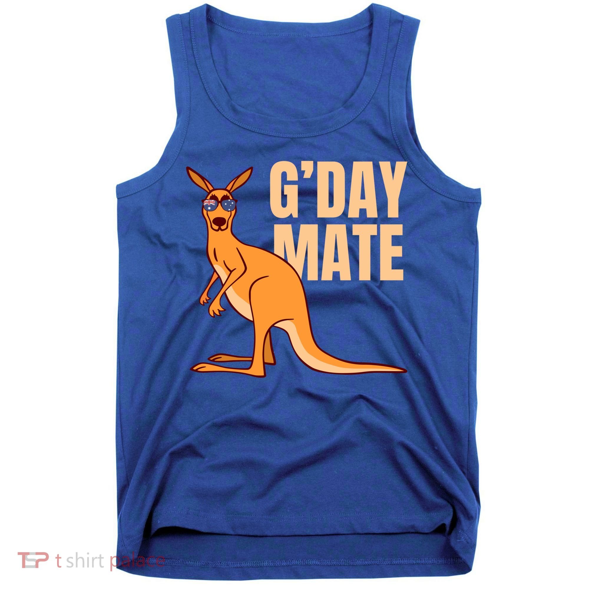 Australia G'day Mate Meaningful Gift Funny Kangaroo Australian Symbol Gift Tank Top