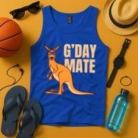 Australia G'day Mate Meaningful Gift Funny Kangaroo Australian Symbol Gift Tank Top thumb 4