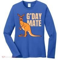 Australia G'day Mate Meaningful Gift Funny Kangaroo Australian Symbol Gift Women's Long Sleeve Shirt thumb 0