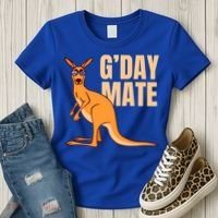 Australia G'day Mate Meaningful Gift Funny Kangaroo Australian Symbol Gift Women's T-Shirt thumb 3