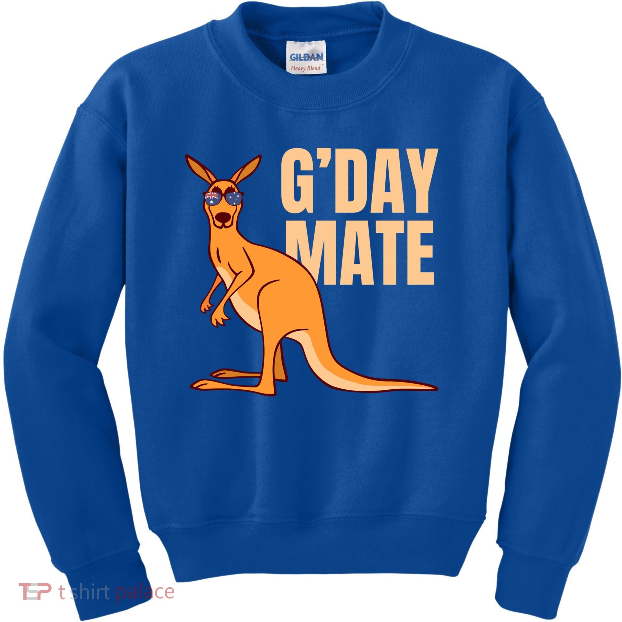 Australia G'day Mate Meaningful Gift Funny Kangaroo Australian Symbol Gift Kids Sweatshirt